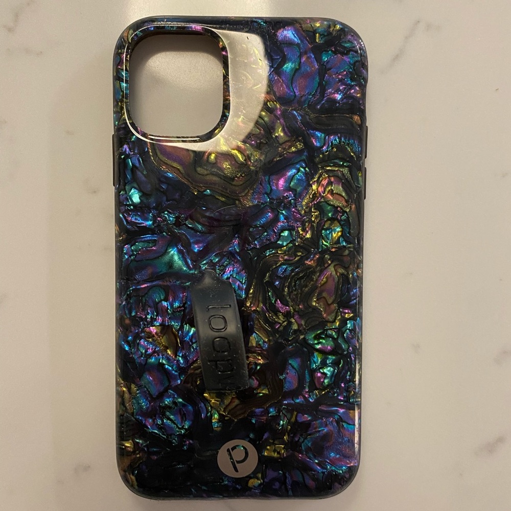 Loopy Case Iridescent Abalone Marble IPhone 11/XR Phone Case (Righty)